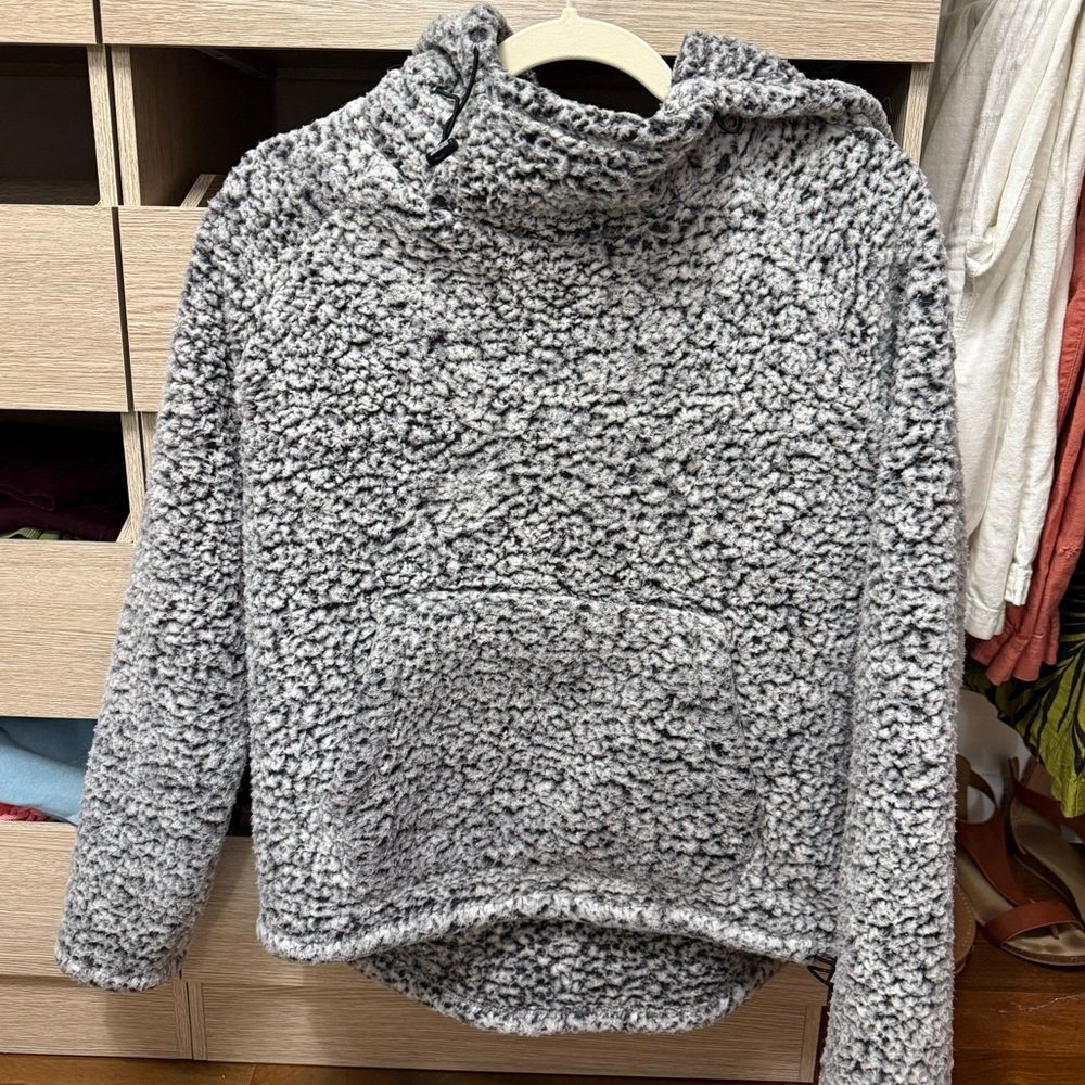 PINK Victoria's Secret Gray Teddy Jacket